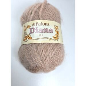 Paton's Diana Acrylic Blend Yarn Skein Beige Twist NOS Knit Crochet